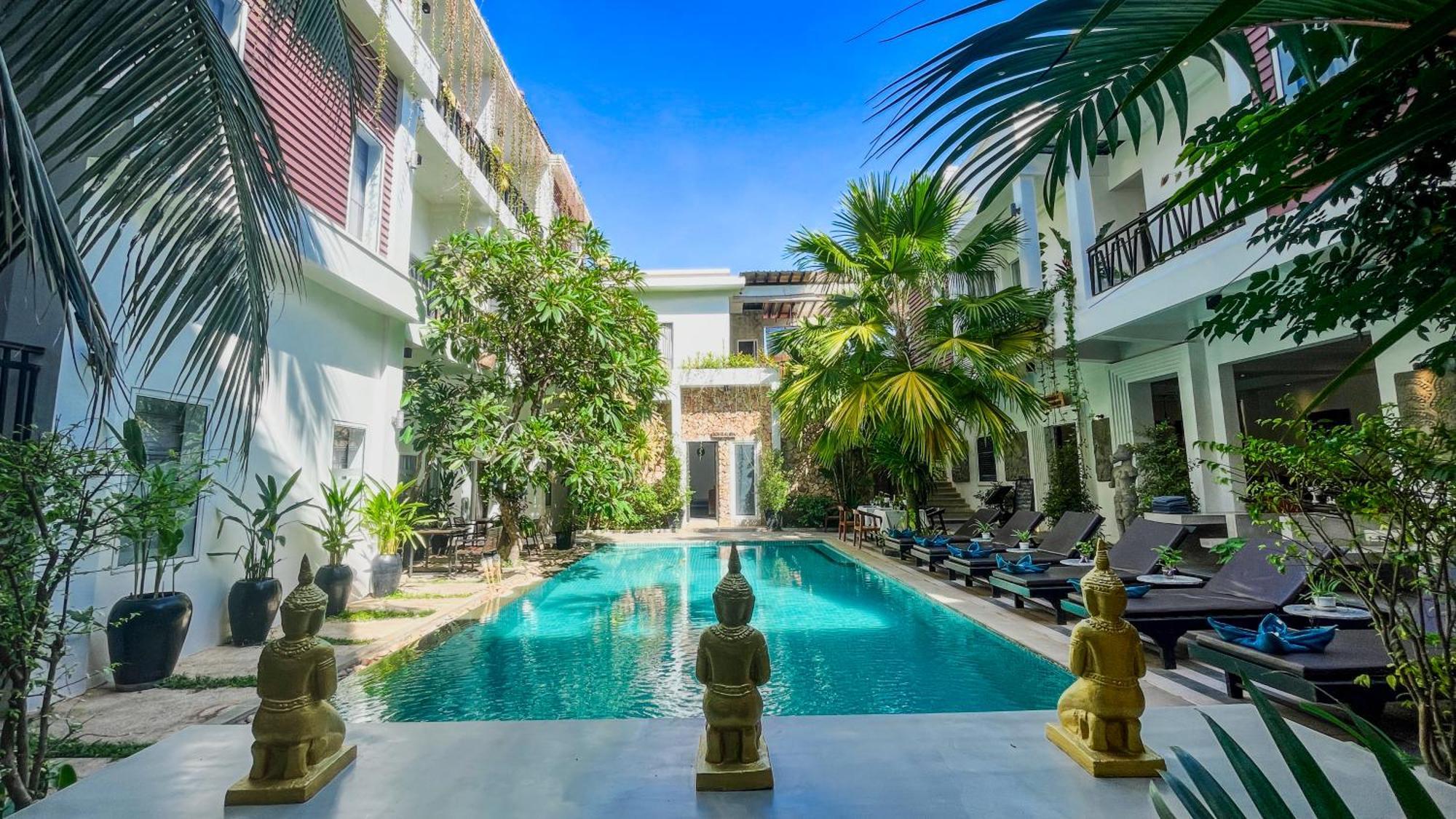 Boutique Indochine D'Angkor Otel Siem Reap Dış mekan fotoğraf